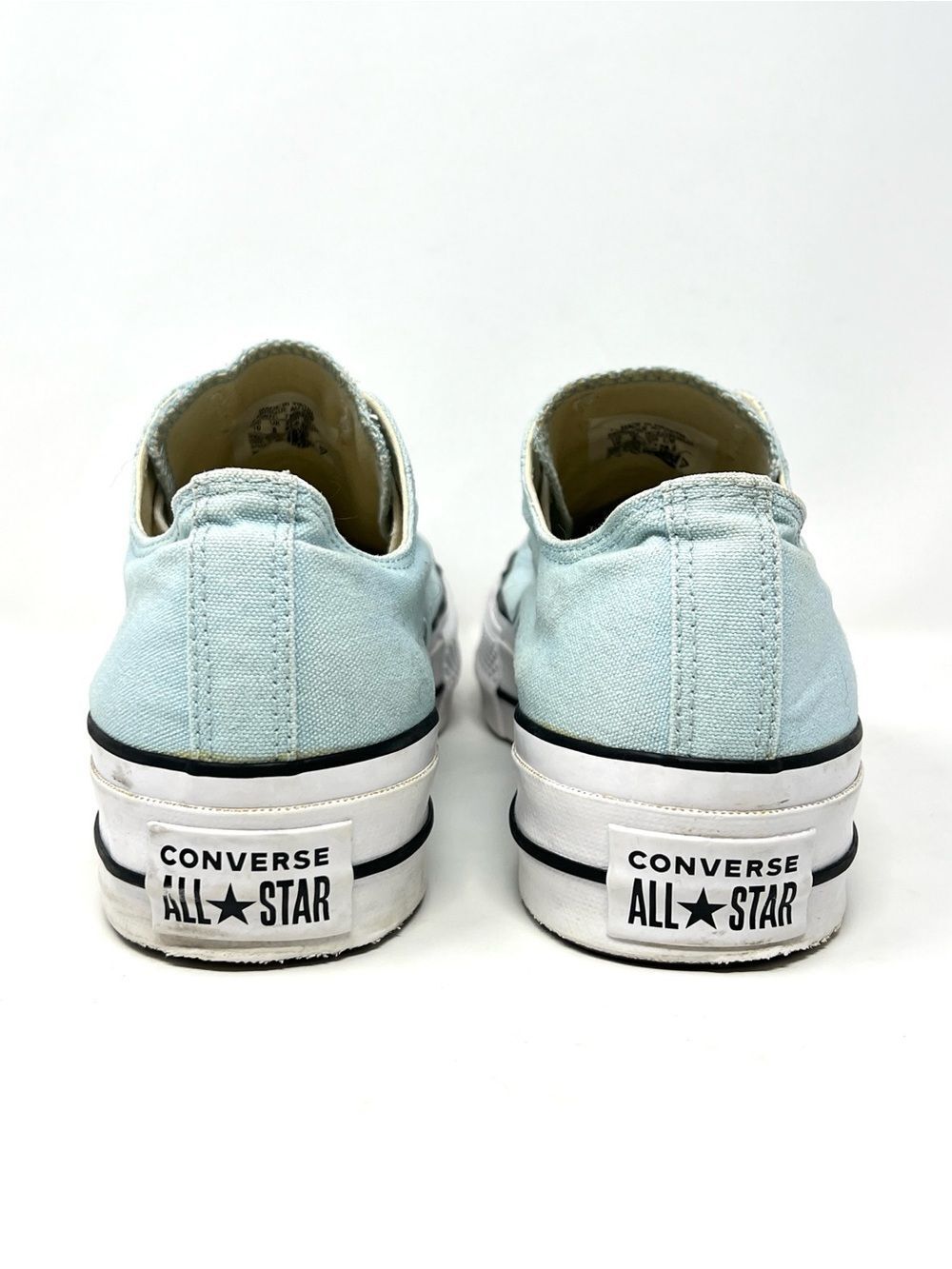Converse Chuck Taylor All Star Lift Ox Platform Light Blue Ocean Bliss Canvas 10 - Picture 7 of 9